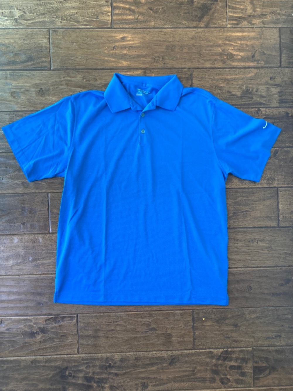 Nike Golf Dri-Fit Tour Performance Polo Short Sleeve Shirt Blue Mens XL Golf